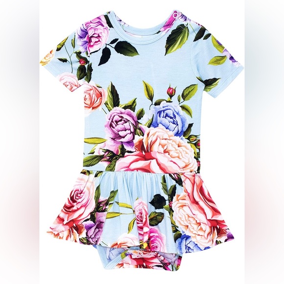 🎀 New Posh Peanut Twirl Skirt Bodysuit Dress 🎀 - Picture 1 of 1